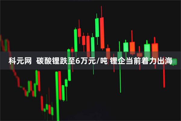 科元网  碳酸锂跌至6万元/吨 锂企当前着力出海